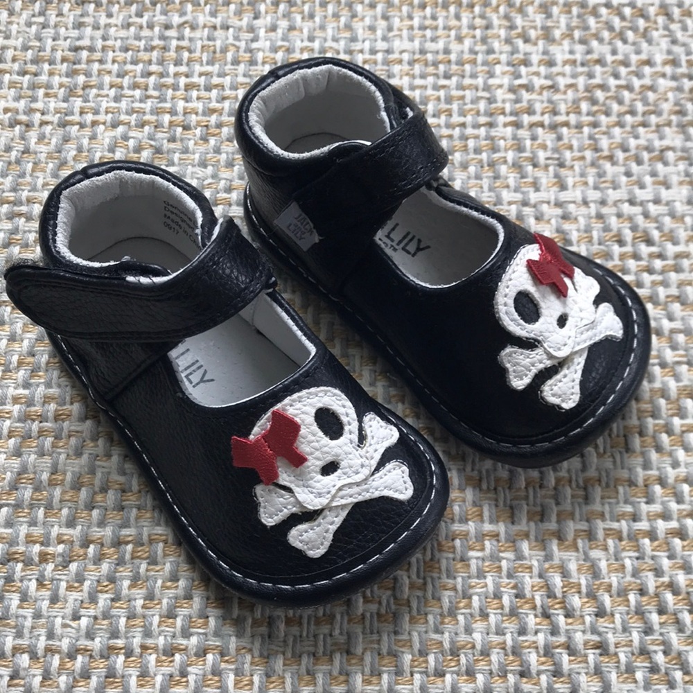 Jack and Lily Leather Mary Janes (size 12-18m)